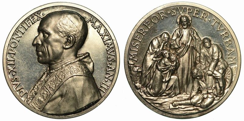 VATICANO. PIO XII, 1939-1958. Medaglia annuale A. III.  - Auction Numismatics - Cambi Casa d'Aste