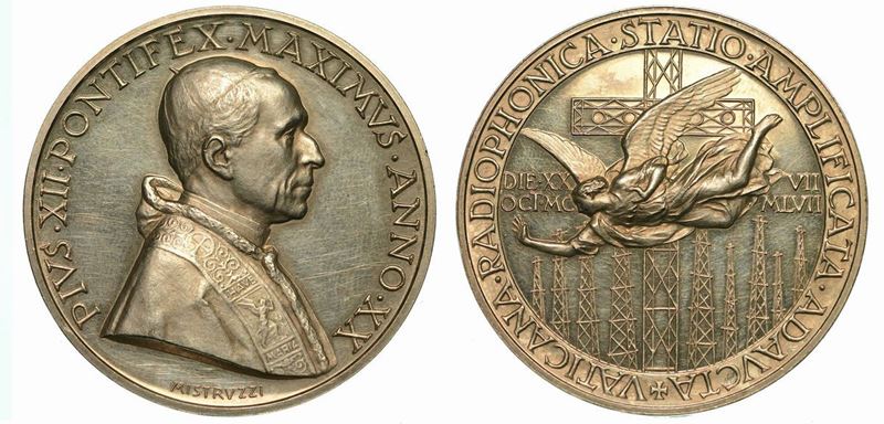 VATICANO. PIO XII, 1939-1958. Medaglia annuale A. XX.  - Auction Numismatics - Cambi Casa d'Aste