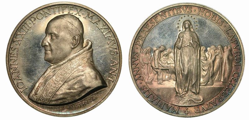 VATICANO. GIOVANNI XXIII, 1958-1963. Medaglia annuale A. I.  - Auction Numismatics - Cambi Casa d'Aste