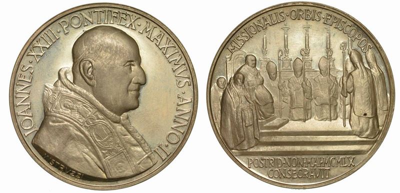 VATICANO. GIOVANNI XXIII, 1958-1963. Medaglia annuale A. II.  - Auction Numismatics - Cambi Casa d'Aste