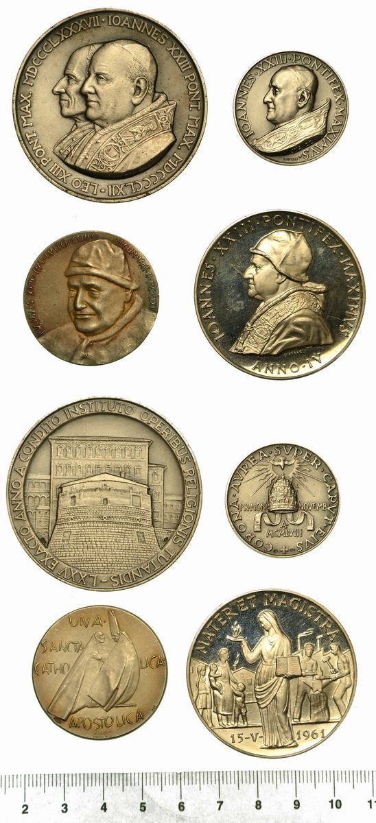 VATICANO. Lotto di quattro medaglie in argento.  - Auction Numismatics - Cambi Casa d'Aste