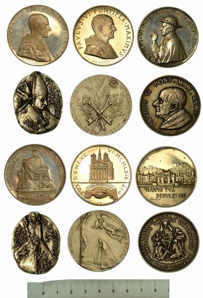 Vaticano. Lotto di Sei Medaglie in Argento.