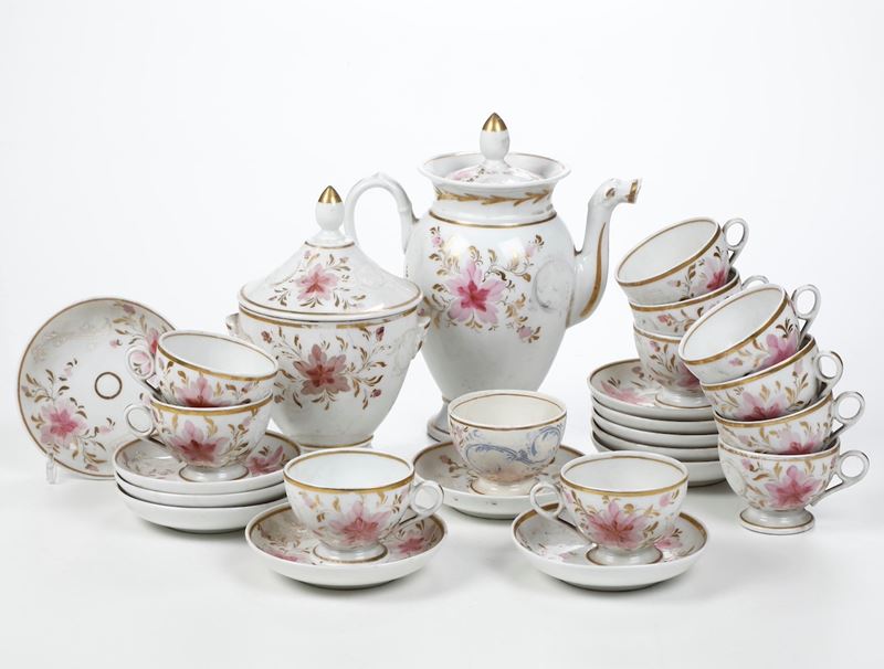 Servizio da caffè Italia, XIX secolo  - Auction Ceramics and Glass | Timed Auction - Cambi Casa d'Aste