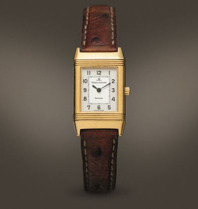 Jaeger Lecoultre - Reverso in Oro 18k al Quarzo Quadrante Argentè Bitonale con Numeri Arabi