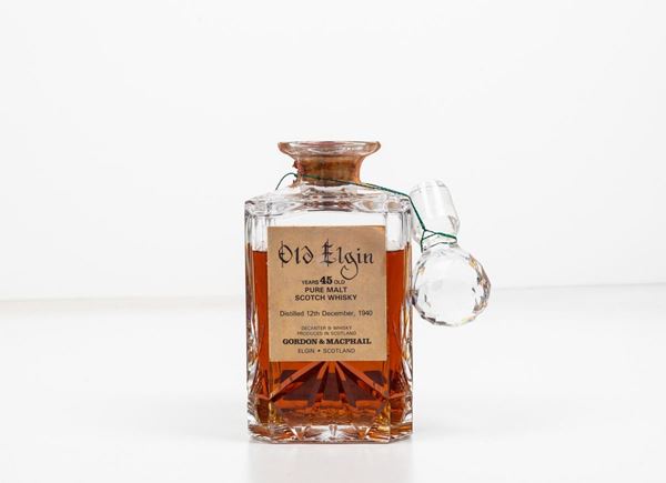 Old Elgin, Gordon & Macphail, Pure Malt Scotch Whisky 45 years old Decanter