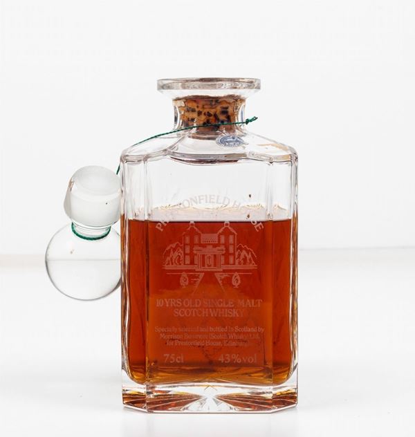 Bowmore, Prestonfield House Morrison, Single Malt Scotch Whisky 10 years old Decanter