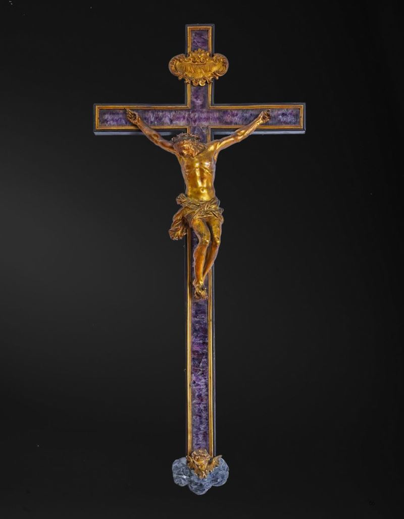 A bronze meditation cross, Florence, 16/1700s  - Auction Sculpture and Works of Art - Cambi Casa d'Aste
