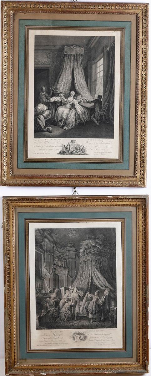 Coppia di incisioni. Francia, XIX secolo  - Auction Antique June | Cambi Time - Cambi Casa d'Aste