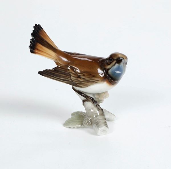 Figurina di uccellino Germania, Selb, Manifattura di Hutschenreuther, XX secolo