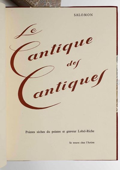 Le Cantique Des Cantiques, Parigi, 1947.