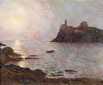 Pittore Ligure del XIX-XX Secolo Marina di Portovenere