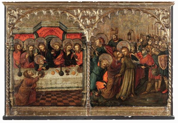 Pere Nicolau - L'Ultima Cena e la Cattura di Cristo nel Getsemani