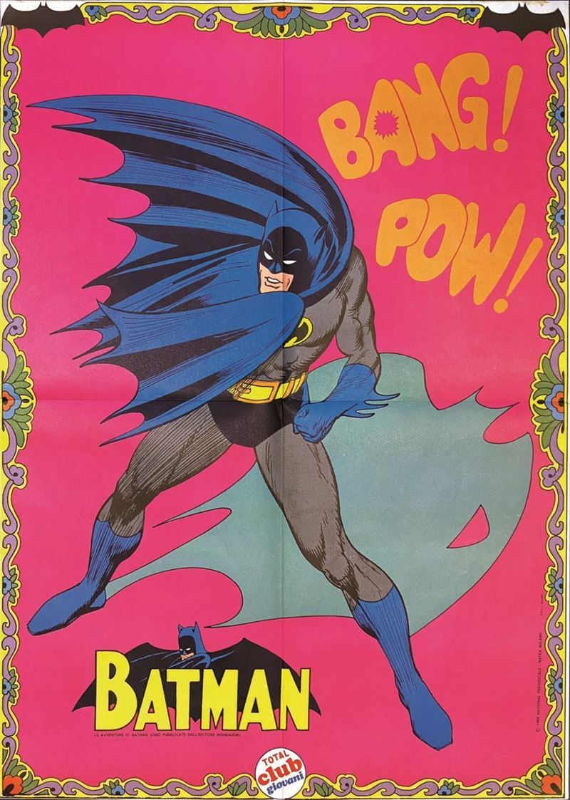 Bob Kane : Batman Total Club Giovani  - Asta Manifesti d'Epoca | Cambi Time - Cambi Casa d'Aste