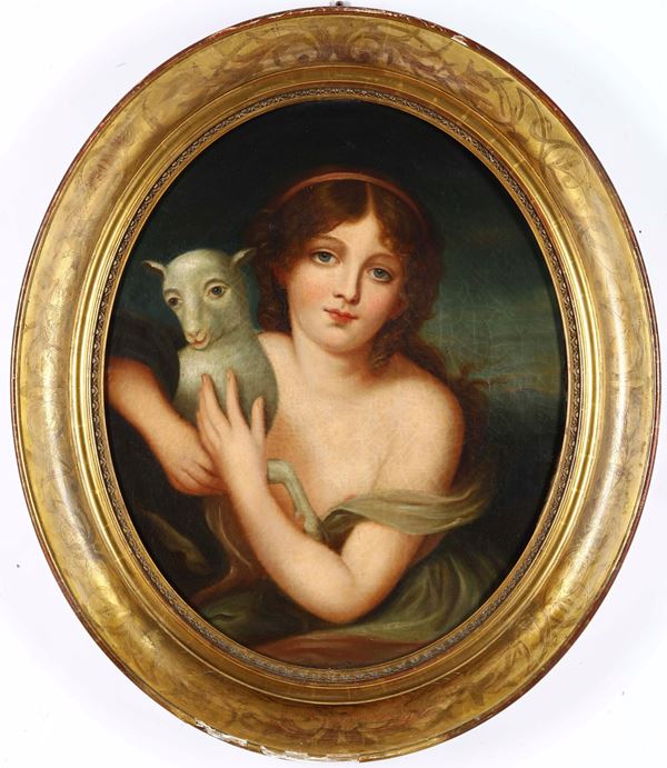 Scuola del XIX secolo Pastorella