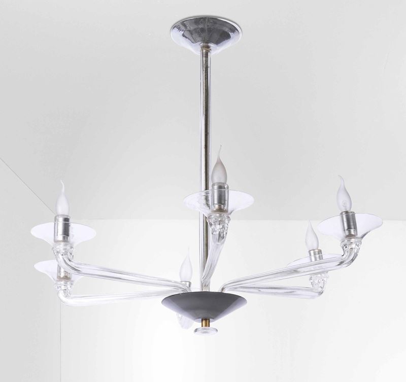 Murano : Lampada a sospensione  - Auction 20th century furniture - Cambi Casa d'Aste