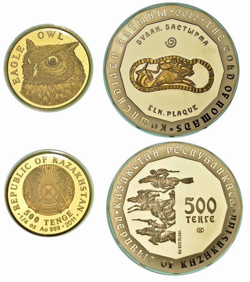 KAZAKISTAN. Lotto di due monete.  - Auction Numismatics - Cambi Casa d'Aste