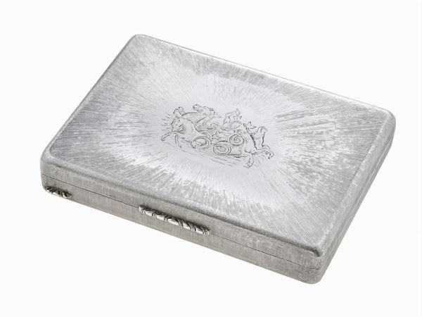 Silver box. Signed Buccellati