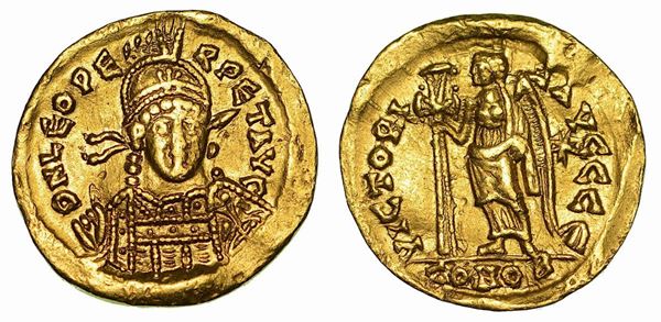 TURCHIA (IMPERO ROMANO D’ORIENTE). LEONE I, 457-474. Solido. Costantinopoli (anni 462-466).