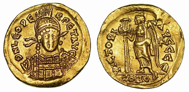 TURCHIA (IMPERO ROMANO D’ORIENTE). LEONE I, 457-474. Solido. Costantinopoli (anni 462-466).  - Auction Numismatics - Cambi Casa d'Aste