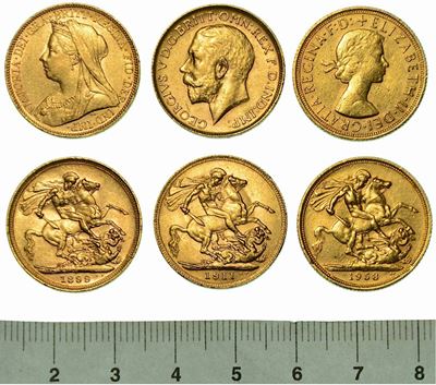 Regno Unito. Lotto di Tre Monete.
