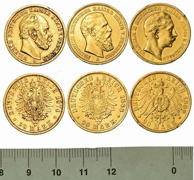 Germania. Lotto di Tre Monete.