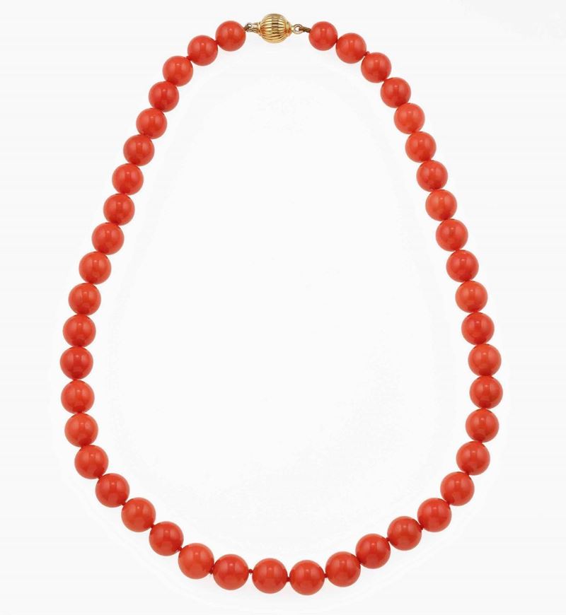 Coral and gold necklace  - Auction Fine and Coral Jewels - Cambi Casa d'Aste
