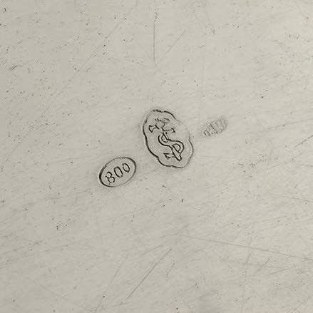 Servizio da Tè e Caffè in Argento. Argenteria Artistica Milanese del XX Secolo. Marchio di Titolo...