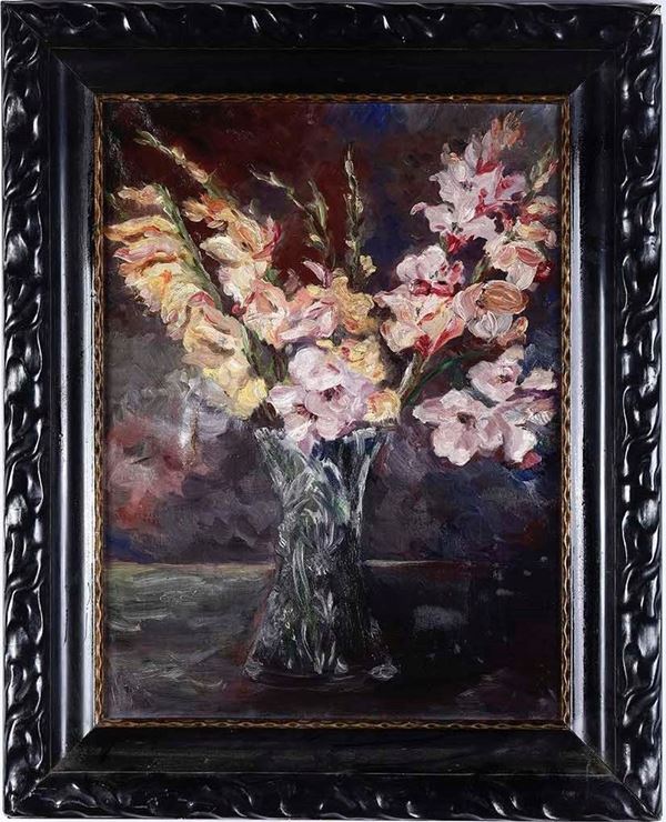 Pittore del XX secolo Vaso di fiori