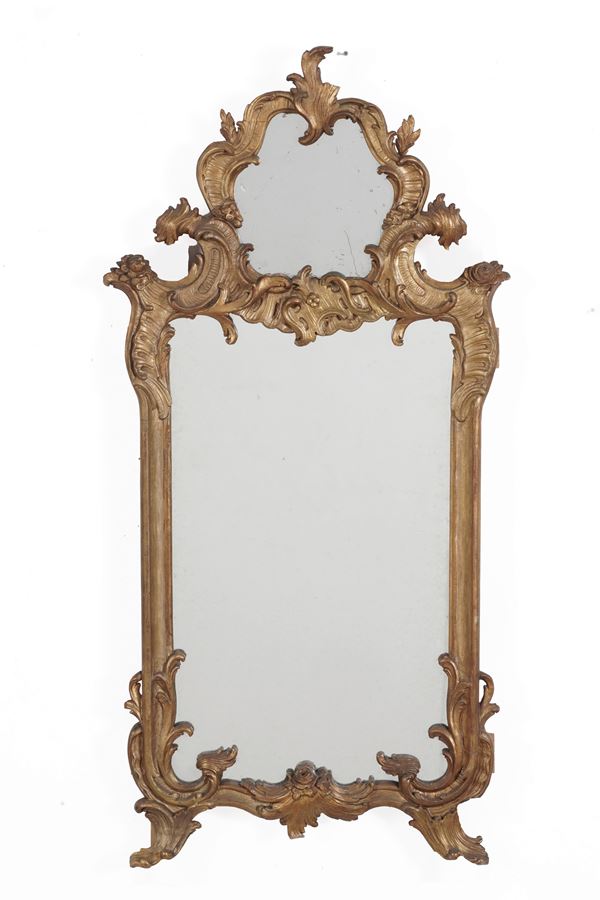 Specchiera dorata. XX secolo