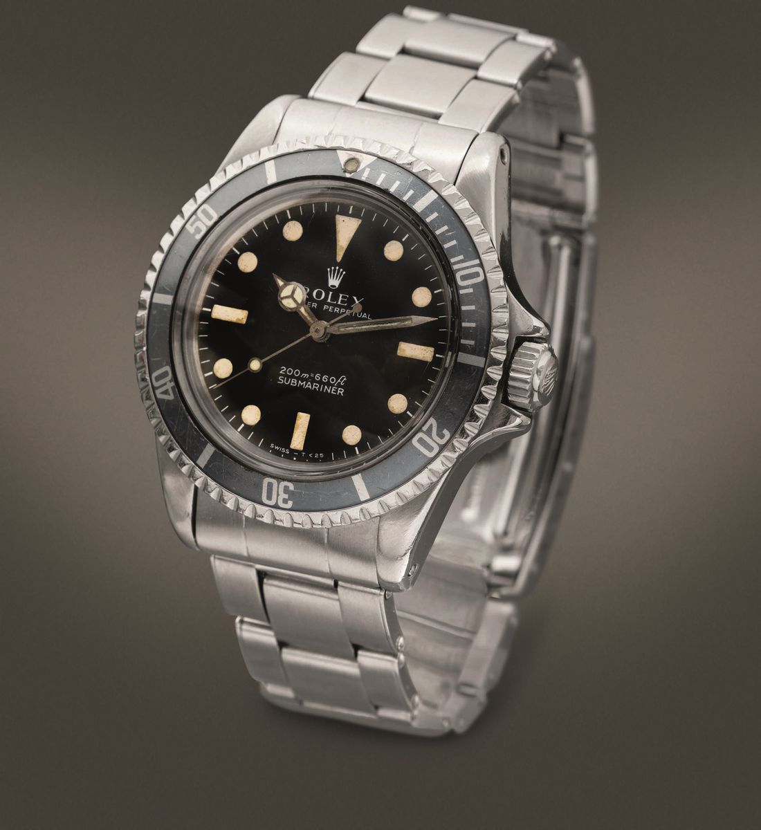 Rolex - Submariner Ref 5513 "meter First" Automatico in Acciaio con Ghiera Girevole "ghost", Brac...