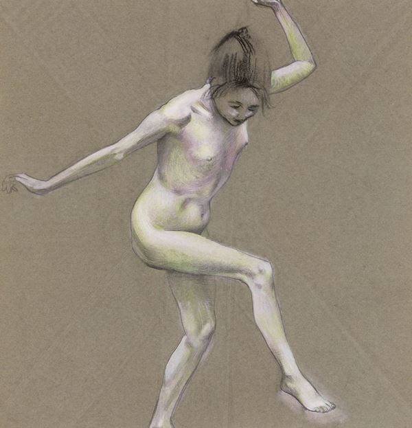 Studio di nudo femminile danzante