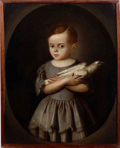Anonimo del XIX Secolo Ritratto di Bambina