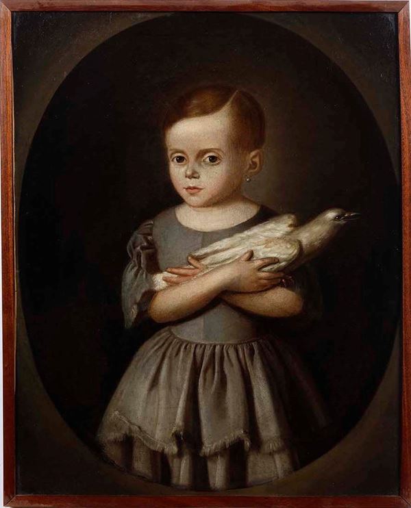 Anonimo del XIX secolo Ritratto di bambina