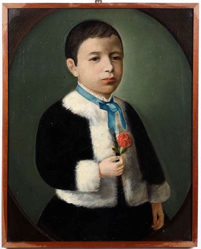 Anonimo del XIX Secolo Ritratto di Bambino