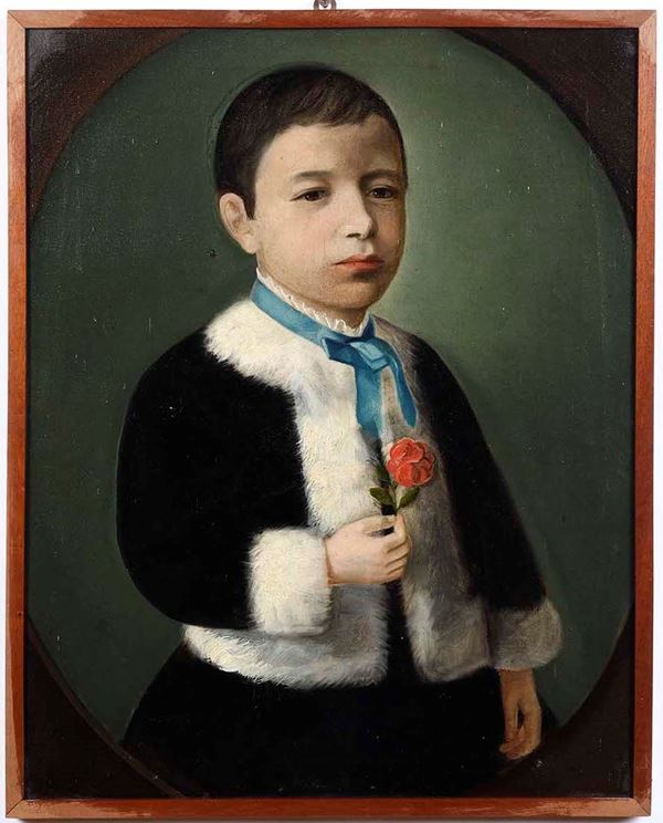 Anonimo del XIX secolo Ritratto di bambino