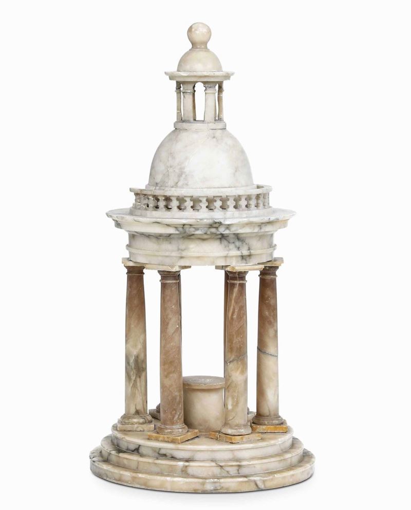 Tempietto in alabastro, XIX-XX secolo  - Auction Italian Mansions - Cambi Casa d'Aste
