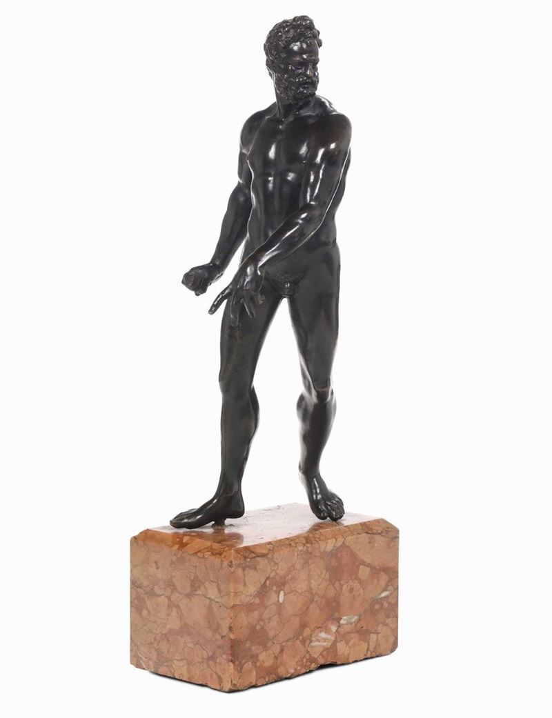 Scultura di Ercole in bronzo, da Giambologna. Fonditore del XVIII-XIX secolo  - Asta Dimore Italiane - Cambi Casa d'Aste