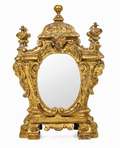 Reliquario in Legno Intagliato e Dorato, XVII-XVIII Secolo