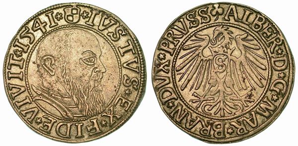 GERMANIA - PRUSSIA. ALBRECHT I, 1525-1568. Gros 1541.