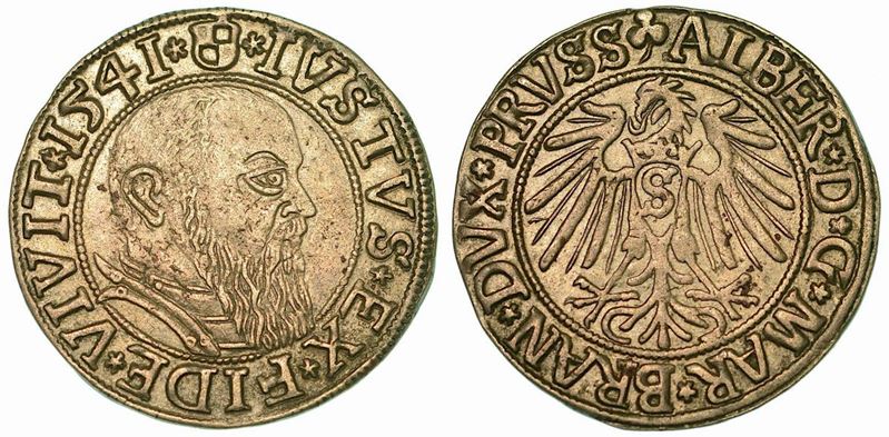 GERMANIA - PRUSSIA. ALBRECHT I, 1525-1568. Gros 1541.  - Asta Numismatica - Cambi Casa d'Aste