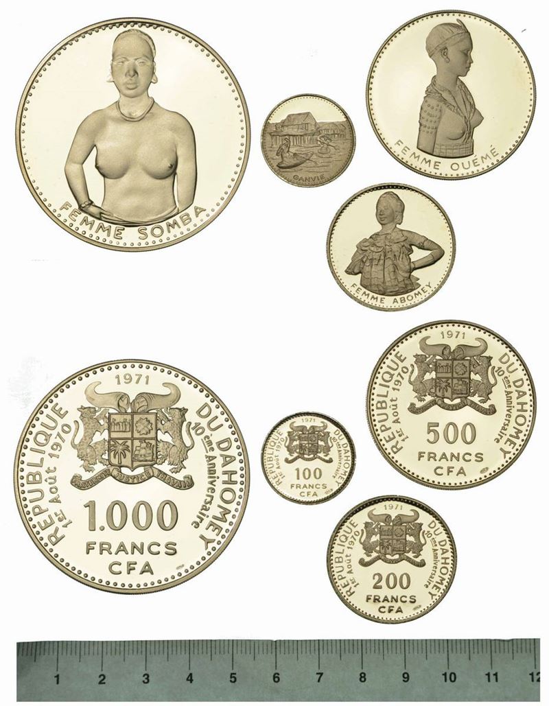 AFRICA. Dahomey. Lotto di quattro monete.  - Auction Numismatics - Cambi Casa d'Aste