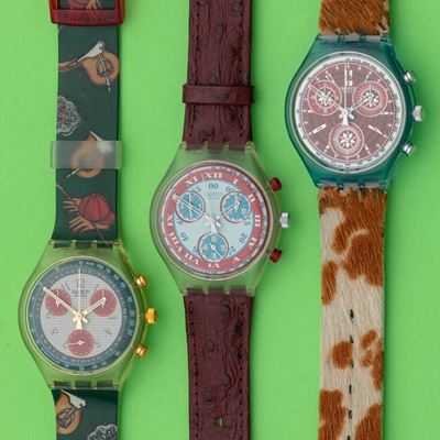 Lotto di 3 Swatch Chrono: Scn109 1994 Sck102 1994 Sck103 1993