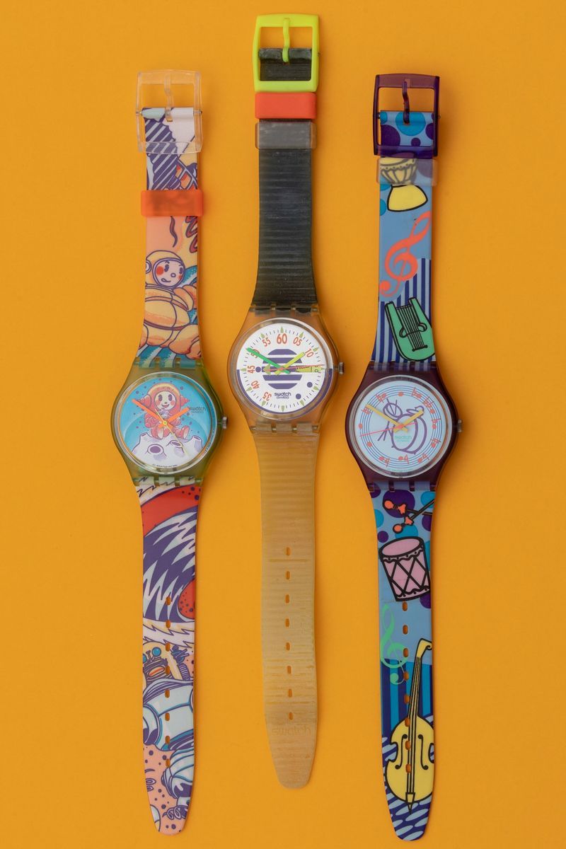 Lotto di 3 Swatch: Gu104 Gg118 Gk701