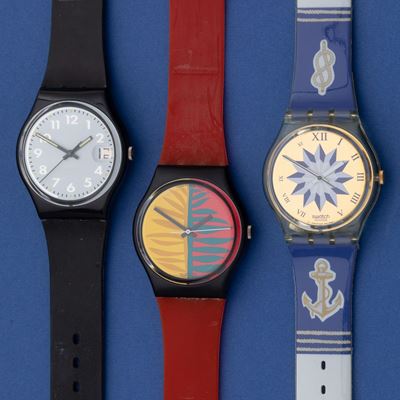 Lotto di 3 Swatch: Gk140 Gb113 1987 Gb413 1991
