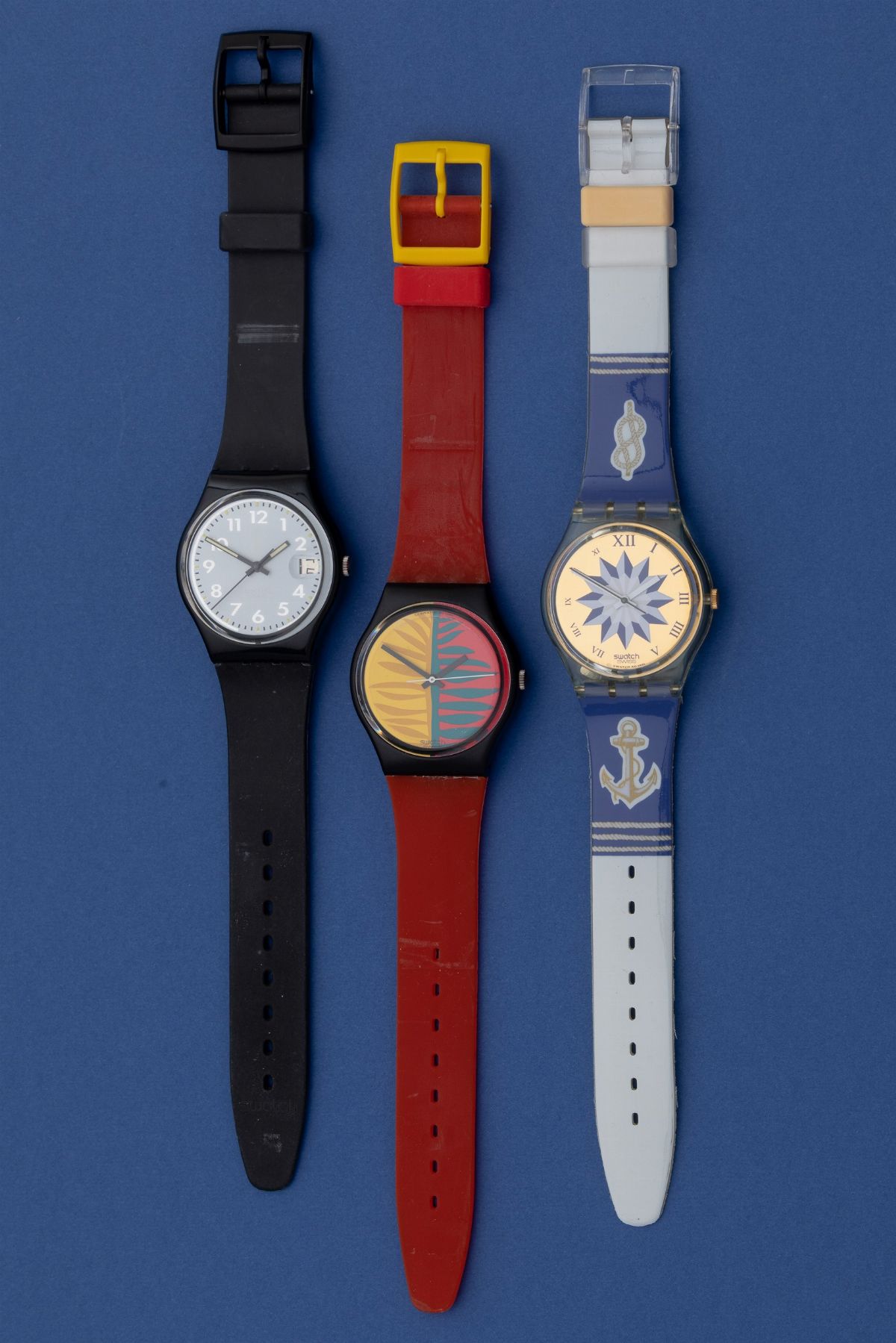 Lotto di 3 Swatch: Gk140 Gb113 1987 Gb413 1991