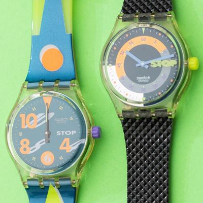 Lotto di 2 Swatch Stop-watch: Ssk100 1992 Ssk102 1992