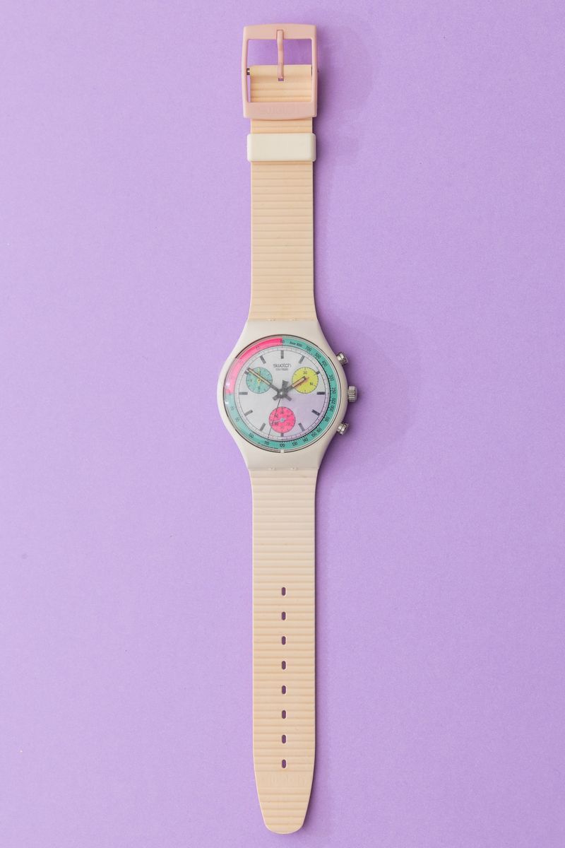 Swatch Chrono White Horses Scw100 1990