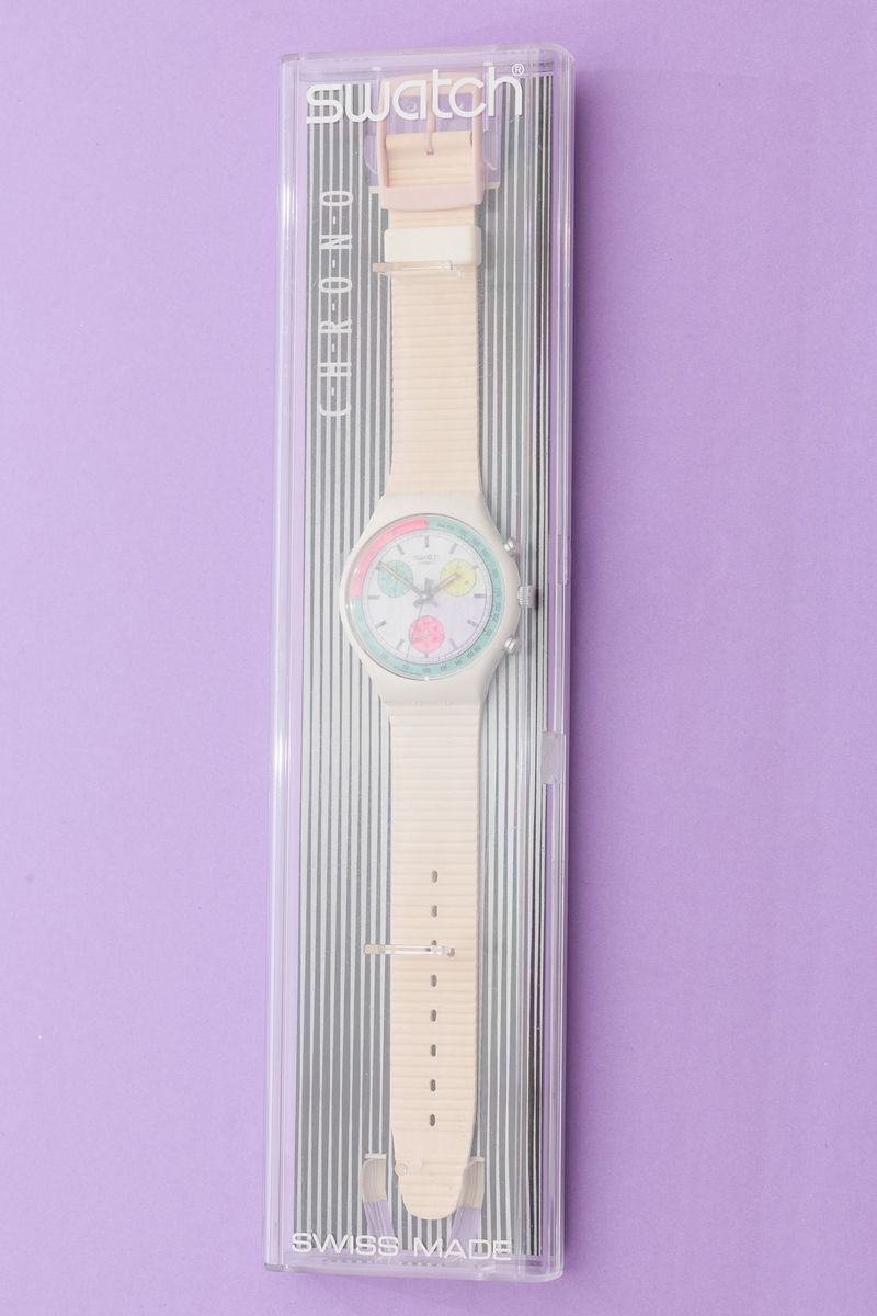 Swatch Chrono White Horses Scw100 1990