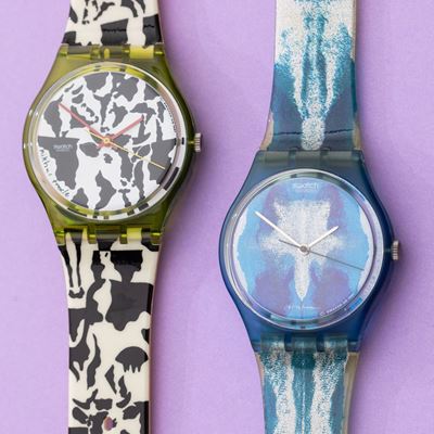Lotto di 2 Swatch Swiss Art Swatch:gz 118 Gz 117
