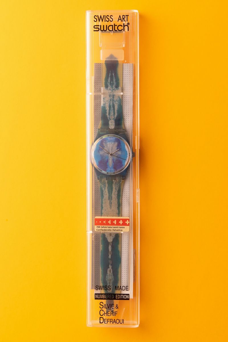 Lotto di 2 Swatch Swiss Art Swatch:gz 118 Gz 117